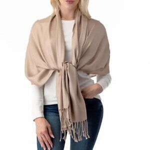 Pashmina Shawl in Beige